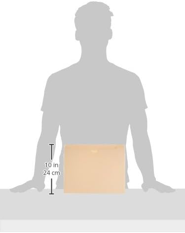 Amazon Basics File Jackets for Organizing Documents, Reinforced Straight-Cut Tab, Flat-No Expansion, Letter Size, Manila, 100-Pack - Image 4