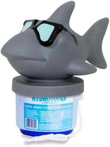 SWIMLINE | Large Capacity Floating Chlorine Tablet Dispenser | Cool Shark by Swimline