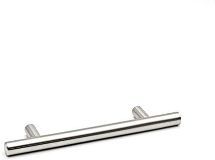 homdiy 50 Pack Cabinet Pulls Modern Drawer Pulls - HD201SN Kitchen Cabinet Handles Cupboard Handles Brushed Nickel Cabinet Hardware Stainless Steel Drawer Handls, 5in Hole Centers - Image 4