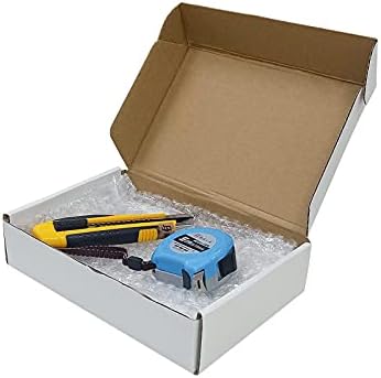 RLAVBL 9x6x2 Inches Shipping Boxes Set of 25, White Small Corrugated Cardboard Box, Mailer Boxes for Packing Small Business - Image 5