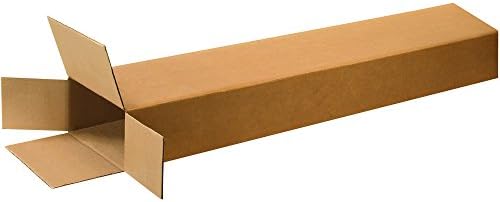 Box USA Moving Boxes, 8"L x 4"W x 46"H 15-Pack Large Side Loading Corrugated Cardboard Box for Packing, Shipping and Storage by BOXUSA