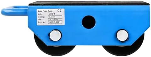 Fixed Machinery Skates for Machine Moving 5500 lbs, 2 Nylon Rollers - Image 2
