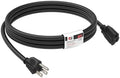 EP 6 FT Outdoor Extension Cord, 16/3 SJTW Heavy Duty Black, ETL Listed by ENERGYPRO