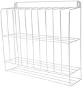 Hair Color Organizer, 2 Tiers Metal Salon Hair Color Tube Storage Racks for Salon Beauty Home Spa (Silver) by Kllkmmws