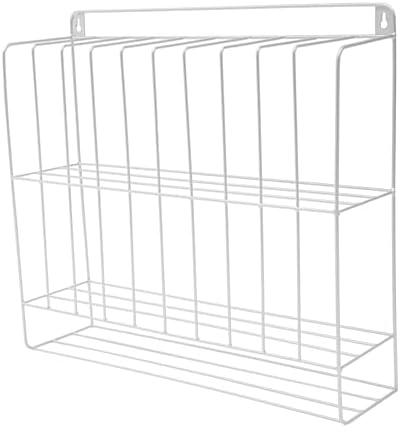 Hair Color Organizer, 2 Tiers Metal Salon Hair Color Tube Storage Racks for Salon Beauty Home Spa (Silver) by Kllkmmws