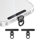 saxsion Phone Tether Tab & Lanyard Tab, 360° Swivel Clip - Ultra Thin Stainless Steel Universal Patch for All Phone Cases by saxsion