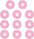 PATIKIL 35mm Plastic Book Binding Discs, 11 Pack Discbound Expansion Discs Star Binder Rings for DIY Notebook Planner, Pink by PATIKIL