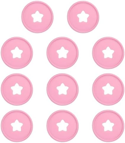 PATIKIL 35mm Plastic Book Binding Discs, 11 Pack Discbound Expansion Discs Star Binder Rings for DIY Notebook Planner, Pink by PATIKIL