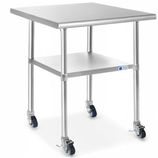 GRIDMANN NSF Stainless Steel Work & Prep Table 36 x 24 Inches - Image 8