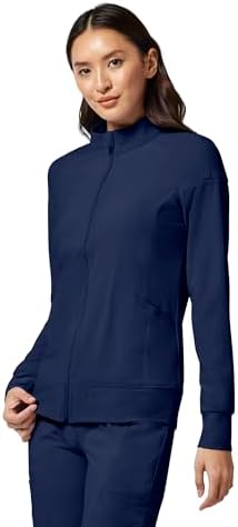 Cherokee iFlex Scrub Jacket for Women 2 Pocket Zip Front - Image 2
