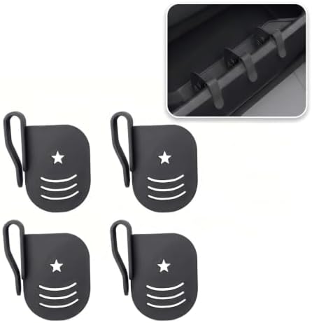 4 PCS Car Door Side Storage Partition, Divider Baffle Car Side Organizer, Car Door Compartment Storage Partition, Universal for Cars SUVs (Black) by Unknown