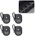 4 PCS Car Door Side Storage Partition, Divider Baffle Car Side Organizer, Car Door Compartment Storage Partition, Universal for Cars SUVs (Black) by Unknown