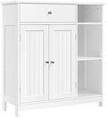 Yaheetech Bathroom Storage Cabinet with Drawer and 2 Beadboard Doors, White by Yaheetech