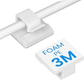 Cable Clips,Adhesive Cord Clips for USB Cables, Phone Chargers, Ethernet Cables, car Dash cam Cables,Christmas Lights, String Lights (White, Small) by TEZOP