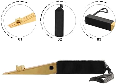 1-15mm Vernier Wedge Feeler Gauge, 0.5mm Precision Door Gap Measurement Tool For Fire Door Flatness And Thickness Inspection With Lanyard - Image 5