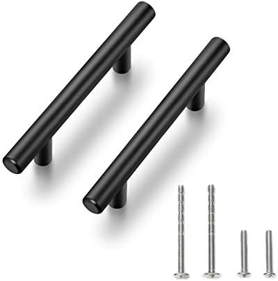 Ravinte Cabinet Handles,5" Length,3" Hole Center,Matte Black,55 Pack by Ravinte