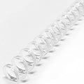 Binditek 50 Pack Plastic Spiral Binding Coils, 6mm(1/4"), 30 Sheet Capacity, 4:1 Pitch, Clear, 48Loops, for Letter Size, for Students and Coworkers by Binditek