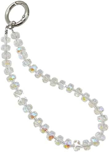 TENOC Beaded Phone Wrist Strap, Clear by TENOC