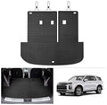 Cargo Mat for Hyundai Palisade 2020-2024 2025, All Weather Cargo Liner for Palisade Accessories Seat Back Cover Trunk Mat with Backrest Mat, Heavy Duty Car Mats, Car Accessories by cartist