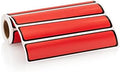 Carstens Adhesive Sticker Labels, 5 3/8” x 1”, Binder Labels for 1” Ring Binder Spines, Red, Roll of 200 by Carstens
