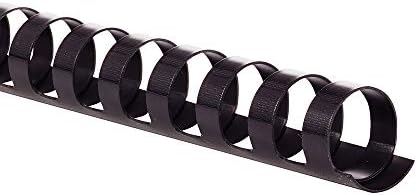 GBC Binding Spines / Spirals / Coils, 5/8" Diameter, 130 Sheet Capacity, CombBind, Black, 100 Pack (4000092) by GBC