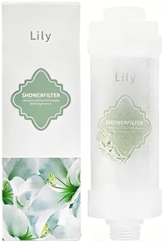 Shower Head Filter Vitamin C Shower Aromatherapy for Hard Water Filter Bathroom Accessories Remove Chlorine Fluoride Heavy Metals Improves Skin Condition Protects Hair Lily Scent by Unknown