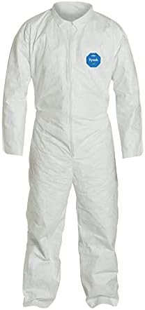 DuPont Tyvek 400 TY120S Disposable Protective Coverall, White, 5X-Large (Pack of 25) by DuPontPersonalProtection