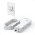 TESSAN Surge Protector Power Strip with 1050J Protection, 15 Ft, Grey by TESSAN