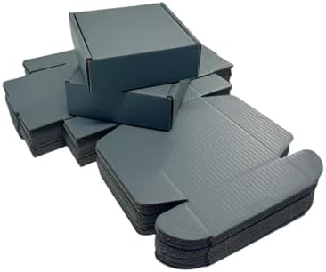 50 Pack 4.7x4.7x1.6 in Dark Gray Shipping Boxes - Image 4