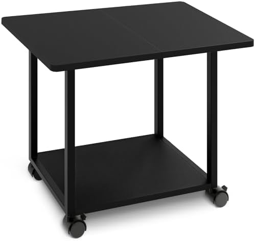 MARTY 22"x15.75" Large Printer Stand Under Desk, Rolling Cart Printer Table by MARTY