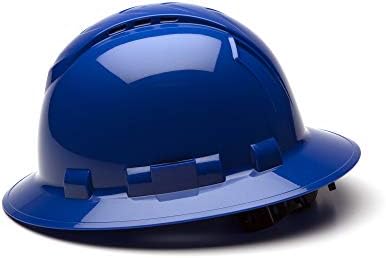 Pyramex Ridgeline Full Brim Hard Hat 4 Point Ratchet Vented - Image 3