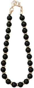 TENOC Marble Beaded Phone Wrist Strap, Obsidian Black by TENOC
