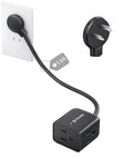 TROND 2 Prong to 3 Prong Extension Cord 1.5ft, Polarized Flat Plug, 3 AC by TRONDOfficial