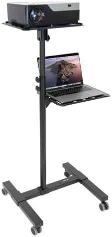 Mount-It! Projector Cart with Wheels, 36-57.5", 88 lbs by Mount-It