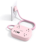 Cruise Essentials 2026,One Beat Travel Power Strip with USB C,Flat Plug 6ft by OneBeat