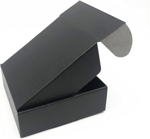 Black Cardboard Shipping Box 14.2x10x4.7" 10 Pack - Image 3