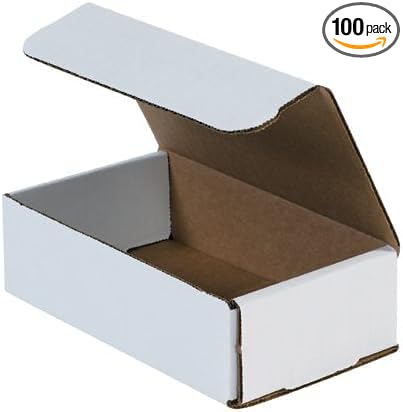 White Shipping Boxes 5x3x2 Heavy Duty, Lightweight by ValueMailers