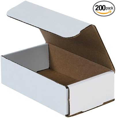 White Shipping Boxes 5x3x2 Heavy Duty, Lightweight by ValueMailers