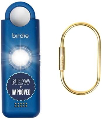 She’s Birdie 3.0 New Version – The Original Personal Safety Alarm for Women by Women–Loud Siren, Flash Light and Rechargeable Battery in a Variety of Colors (Metallic Indigo Blue) by ShesBirdie