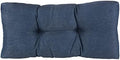 Klear Vu The Gripper Non-Slip Tufted Bench Cushion for Indoor Furniture, Assembled in USA, Entryway Storage, Bay Window, Corner Nook or Piano Seat, 30 Inches, Solid Indigo by KlearVUHomeTextiles