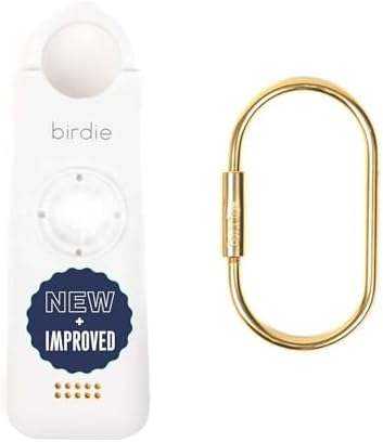 She’s Birdie 3.0 New Version – The Original Personal Safety Alarm for Women by Women–Loud Siren, Flash Light and Rechargeable Battery in a Variety of Colors (Coconut) by ShesBirdie