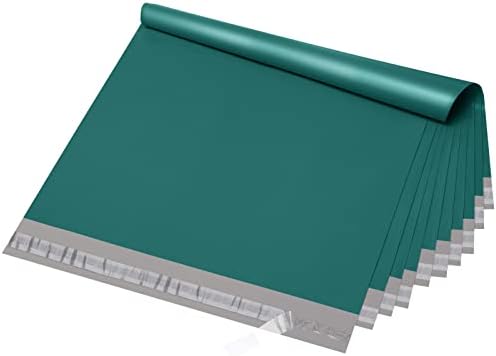 Fuxury Large Poly Mailers 24x24 Inch 50 Pcs, Waterproof XL Shipping Bags for Clothing, Strong Adhesive Packaging Shipping Envelopes, Self Sealing Mailers Plastic Mailing Bags for Business,Forest Green by Fuxury