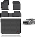 KELCSEECS® Floor Mats & Cargo Liner(Standard Cargo Space) for 2026 2025 2024 2023 2022 2021 2020 2019 Toyota Corolla Hatchback Car Mats Trunk Mat Corolla Hatchback Floor Mats Accessories Black by KELCSEECS