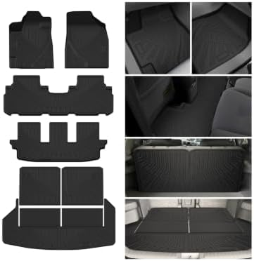 Cartist Floor Mats & Cargo Liner Fit for Toyota Highlander (Non-Hybird) 2008-2013 Accessories All Weather Cargo Liners Carpet Protection by cartist