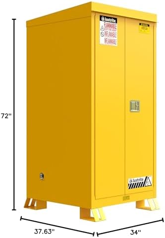 Justrite Reinforced Steel Outdoor Flammable Liquid Storage Cabinet - Image 2