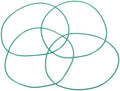 4pcs Fluorine Rubber O-Rings 160mm OD 155mm ID 2.5mm Width by Unknown