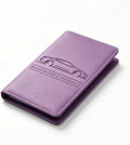 Car Registration and Insurance Holder, Vehicle Document Organizer with Secure Magnetic Closure, Automotive Glove Box Organizer for License, Cards & Essential Paperwork (Purple, 1PCS) by Unknown