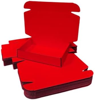 100 Pack 4.1x3x1.2 in Red Mini Shipping Boxes - Image 3