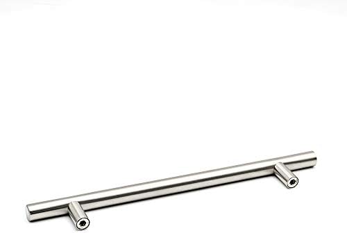 homdiy 50 Pack Brushed Nickel Cabinet Hardware Cabinet Pulls - HD201SN Cupboard Handles Modern Cabinet Door Handles 7-1/2inch Hole Center Modern T-Bar Pulls - Image 4