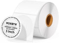 MUNBYN 3 Inch White Circle Thermal Labels for Business, 500 Sheets/1 Roll by MUNBYN